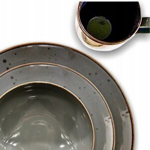 ALUMINA LOFT serwis obiadowy 6 osób komplet talerzy zestaw porcelana